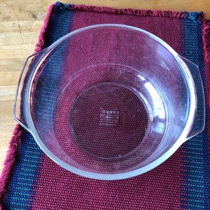 Pyrex 344 Deep Large Baking Bowl Clear Color 8 3/4" x 4 1/2"